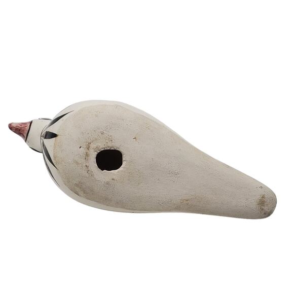 Tonala Ceramic Bird Figure Hand Painted Mexican Pottery Signed Folk Art Figurine - Picture 10 of 10